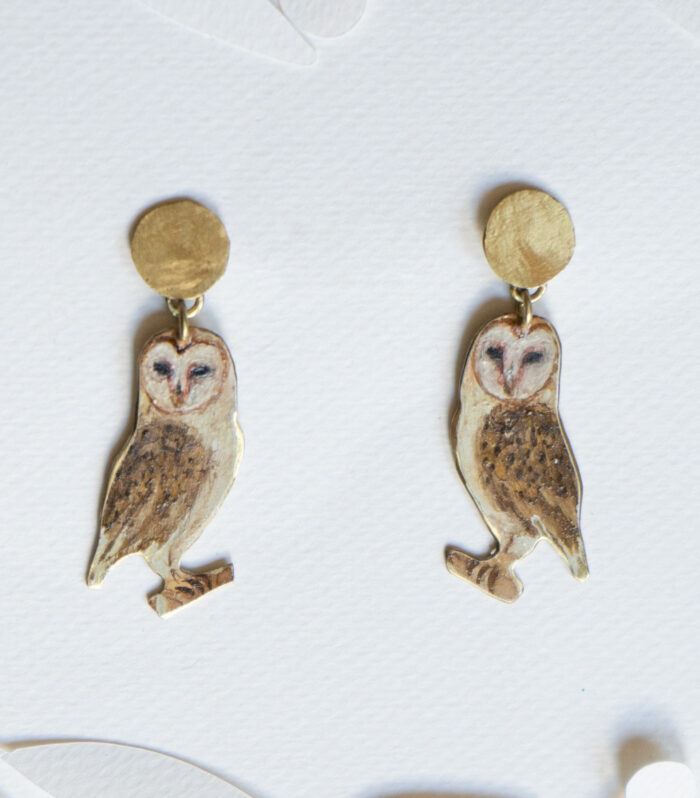 Pendientes lechuza